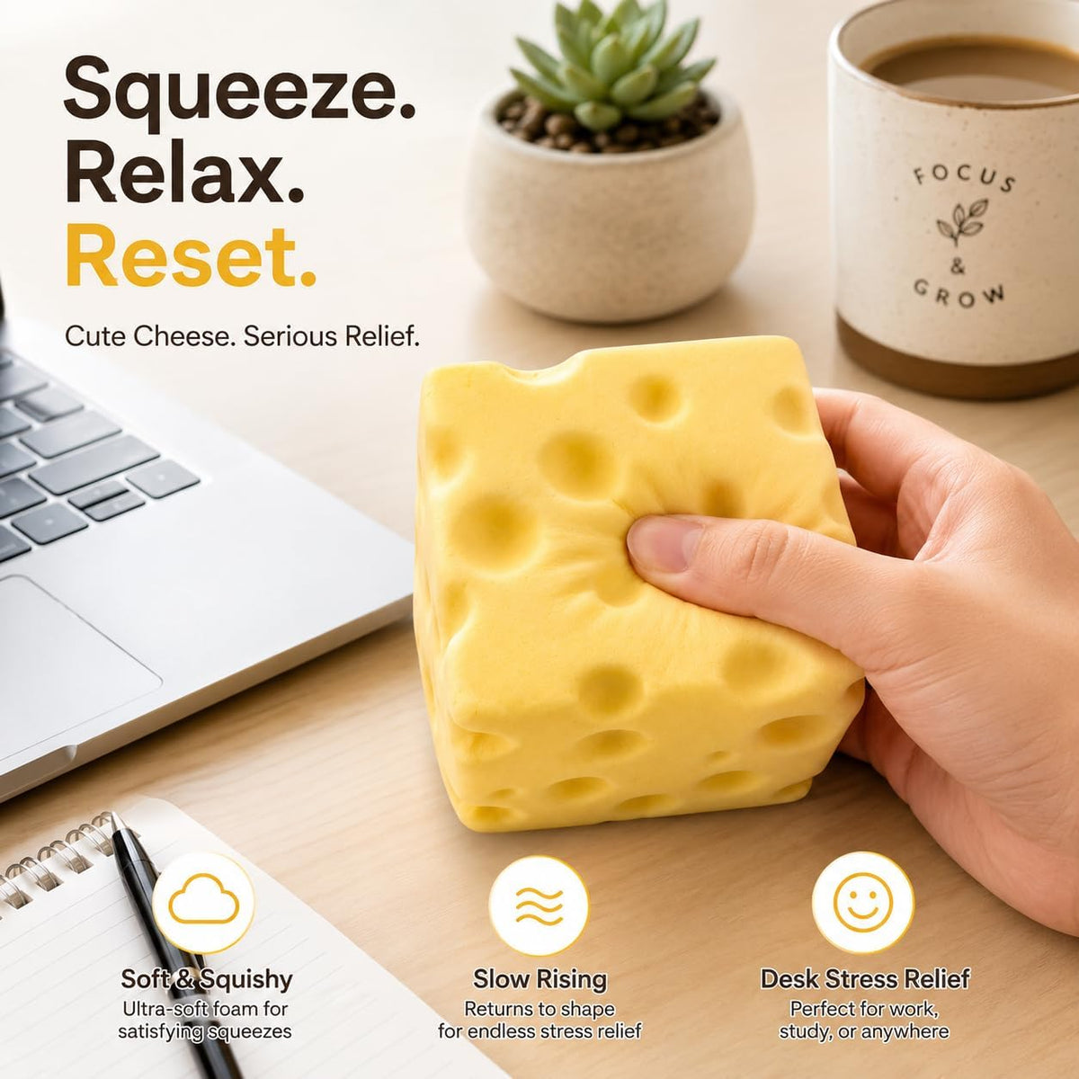 Cheese Squishy Dumpling Crunchy Butter Squishy Butter Squeeze Toys | Squishy Squishys Design Simulation of Bread Shape Slow Rising Stress Relief Cheese Squishy