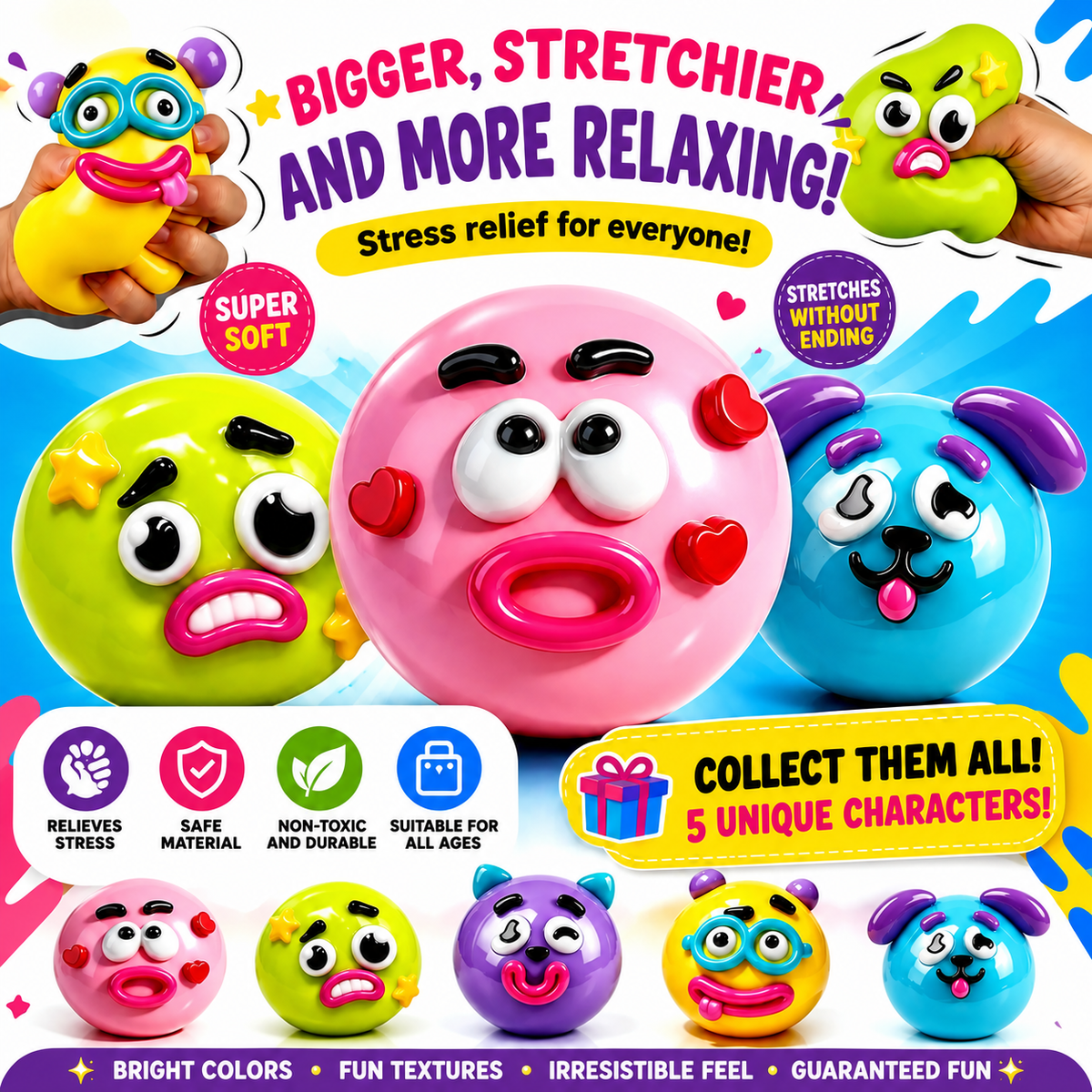 Dog Face Smusher 🐾 – Slow-Rise Squishy Stress Toy